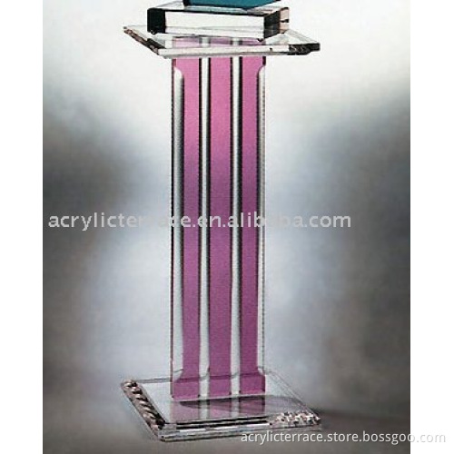 new design lucite pedestal lectern display